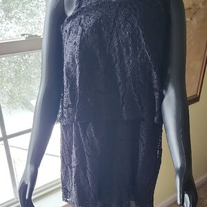 Elegant Black Lace Dress